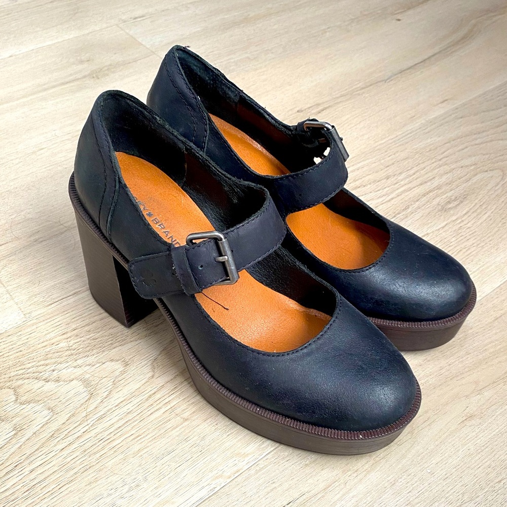 Lucky Brand High Heeled Mary Janes